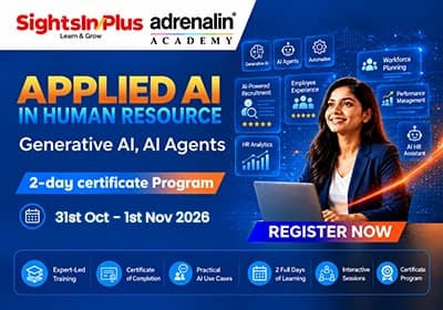 Applied AI in HR - 2-Day Certification Course by SightsInPlus & Adrenalin Academy