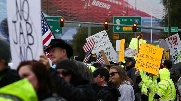 SightsIn Plus Article: Boeing workers stage protest over vaccine mandate