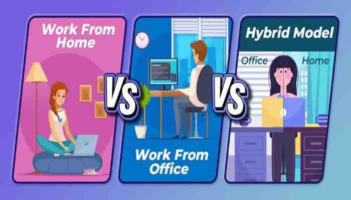 SightsIn Plus Article: WFH Vs WFO Vs Hybrid Model: Which is Better?