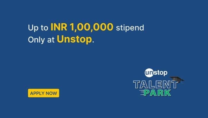 SightsIn Plus Article: Unstop Talent Park contest offering Internship with INR 1 Lakh Stipend