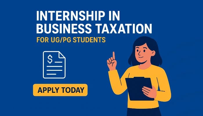 SightsIn Plus Article: Internship in Business Taxation for UG/PG Students: Apply Today