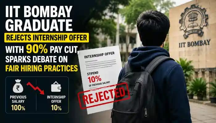 Latest news: IIT Graduate Rejects Pay Cut Internship, Sparks Debate - SightsIn Plus