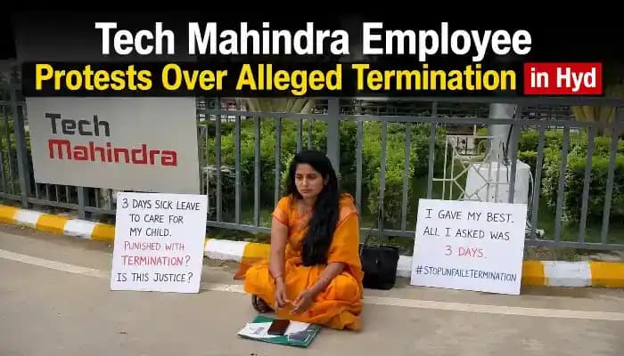 HR Insights: Tech Mahindra Employee Protests Over Alleged Termination in Hyd - SightsIn Plus