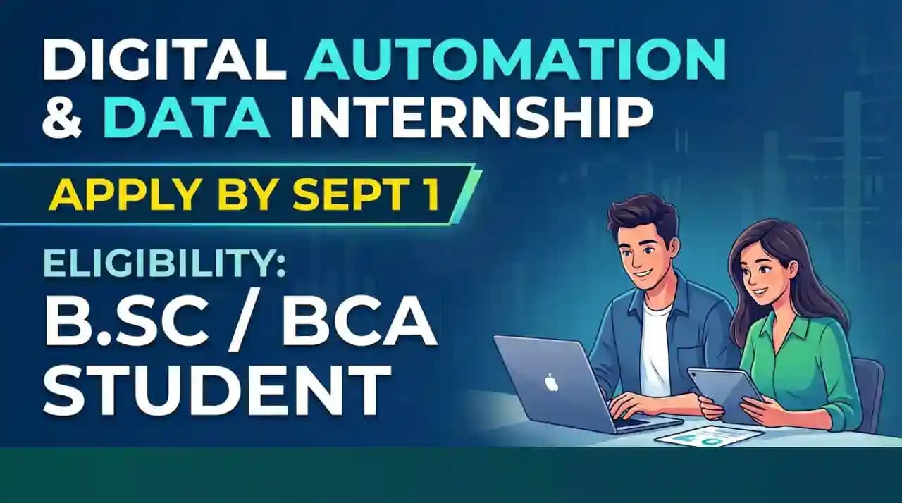 AICTE Opens Two-Month Digital Automation & Data Internship, Apply by Sept 1