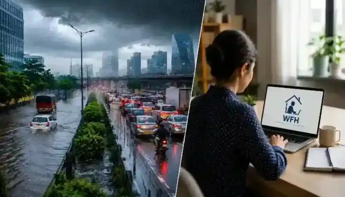 Delhi-NCR Rain Disrupts Commute; Gurugram Offices Shift to WFH